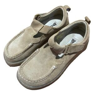 Vintage Riverstone Chunky Y2K Tan Leather Slip On Loafers